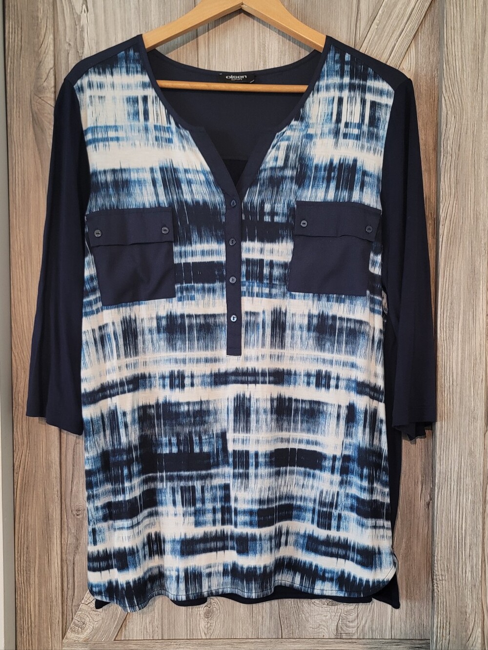 Olsen Europe Navy Henley Tunic XL/16